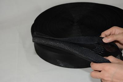 PET Geflechtschlauch mit Klettverschluss (Kabelschutz)