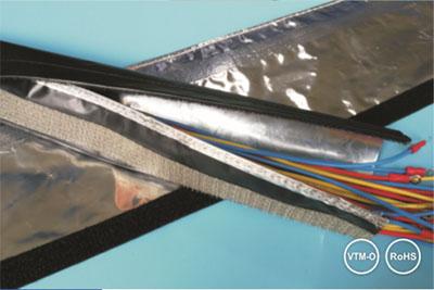 Kabelschlauch mit Folienschirm und Klettverschluss