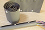 PVC Kabelschlauch mit Knopfverschluss