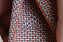 Schrumpfschlauch aus verzinntem Kupfergewebe (orangefarben)
